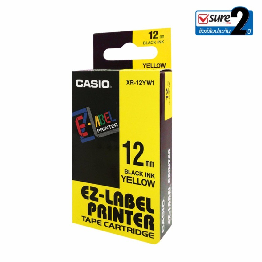 Casio Calculator เทปสติ๊กเกอร์   คาสิโอ รุ่น  XR-12YW แบบสีเหลือง ราคา ถูกที่สุด ดีลบีเคเค แกลเลอรีภาพที่ 3