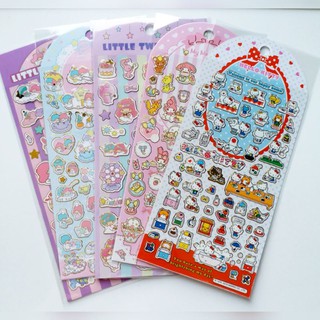 สติ๊กเกอร์แบบเรียบซานริโอ้ลายลิขสิทธิ์Sanrio &amp;สติ๊กเกอร์ดิสนีย์และTSUMTSUMแบบมีกลิตเตอร์