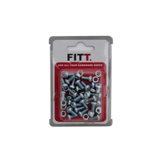 สกรูเกลียวมิลน็อต JP 5X10MM 25ตัว | FITT | 8855952000606 สกรู, น๊อต อุปกรณ์ยึดติด ต่อเติมซ่อมแซมบ้าน สกรูเกลียวมิลน็อต J