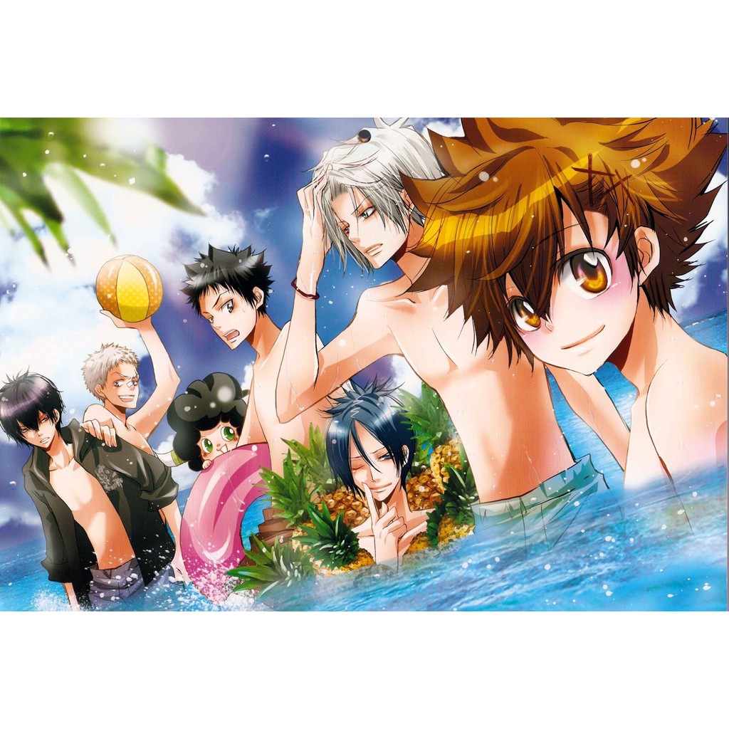 โปสเตอร์ Reborn รีบอร์น การ์ตูน ญี่ปุ่น Poster ของขวัญ โปสเตอร์การ์ตูน Japan Anime โปสเตอร์สำหรับเด็