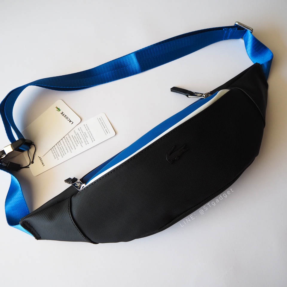 กระเป๋าคาดอก Lacoste New collection 2022🔥⭐️🌈 สีดำน้ำเงิน #พร้อมส่ง‼️