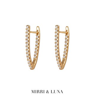 MIRRI &amp; LUNA - Gold Pave Claw Huggies