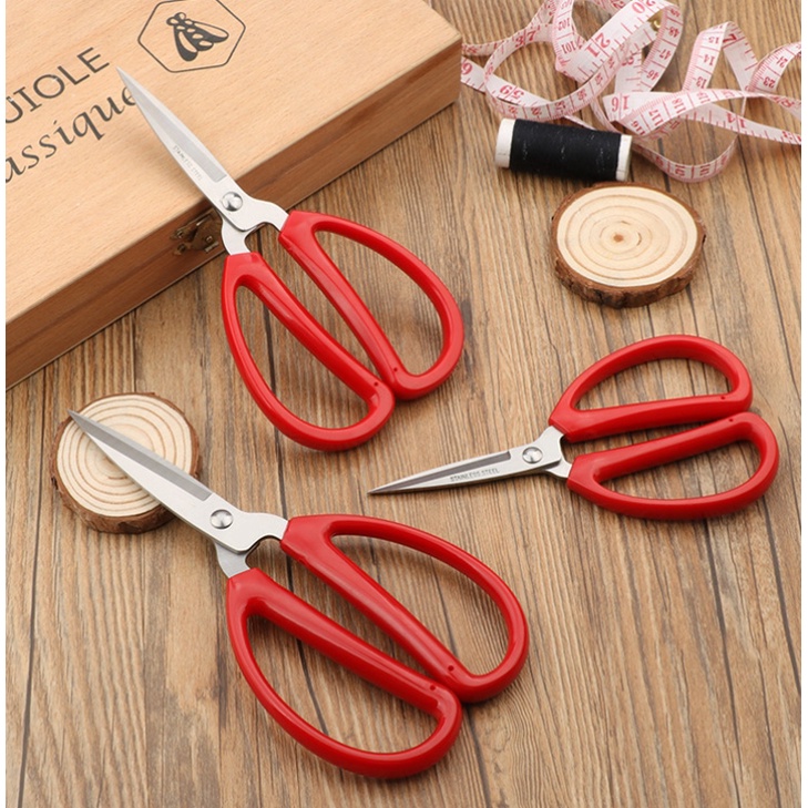 กรรไกรด้ามแดง กรรไกร อเนกประสงค์ ขนาด 15นิ้ว ขนาด 17.5นิ้ว ขนาด 19.5นิ้ว