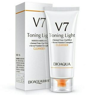 พร้อมส่ง โฟมล้างหน้า BIOAQUA V7 Tonight Light Cleaner Foam ส่งเก็บปลายทางได้จ้า