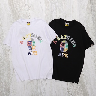 T-shirt  เสื้อยืดแขนสั้น พิมพ์ลายตัวอักษร Bape สไตล์ญี่ปุ่น สตรีท 2023S-5XL