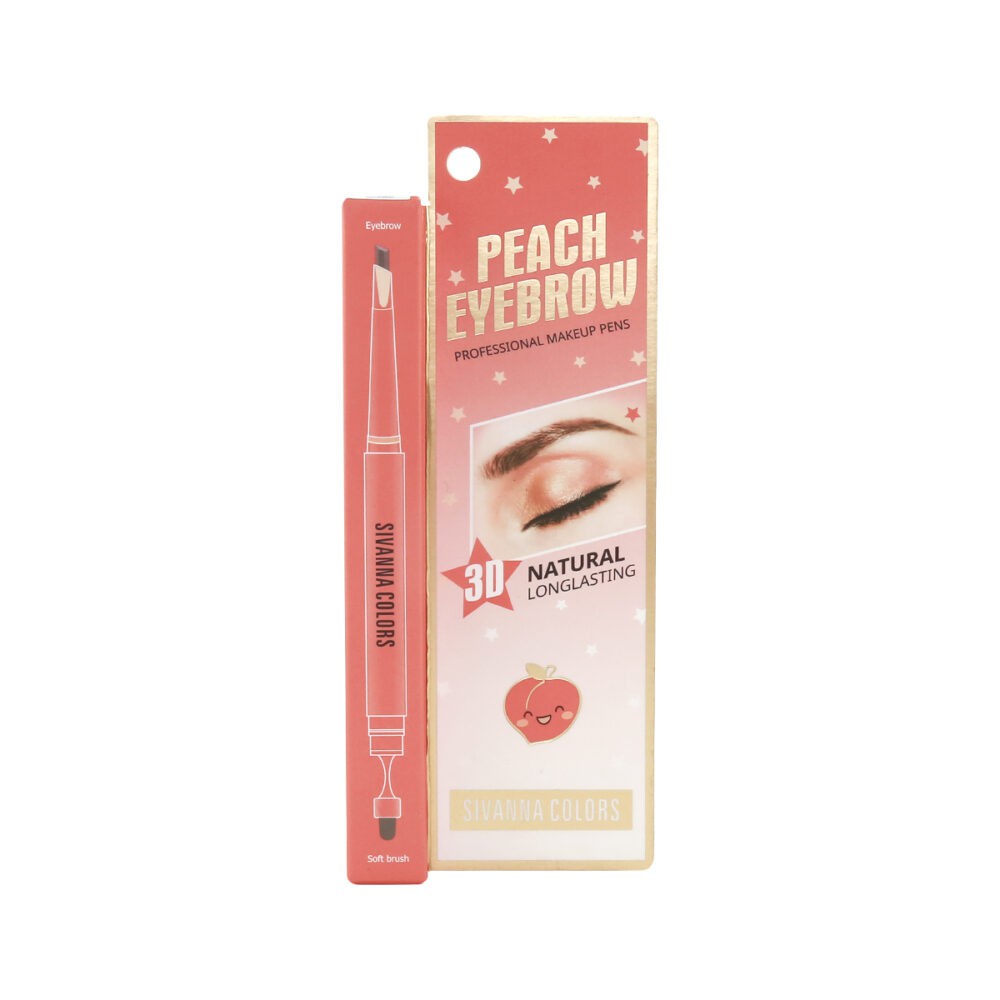 Sivanna Colors HF5043 SIVANNA COLORS Peach Eyebrow Professional Makeup Pens
