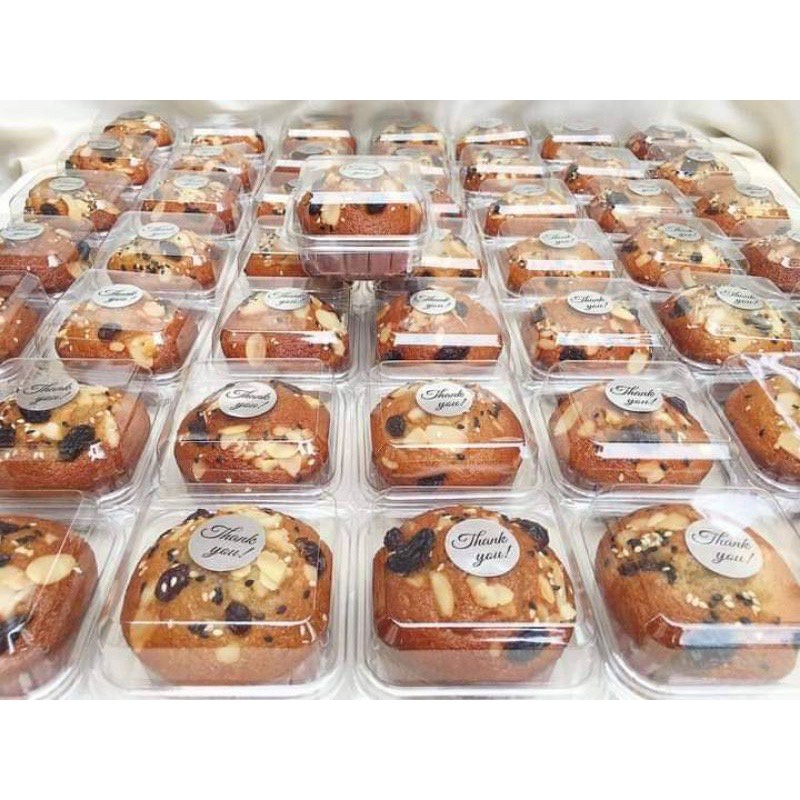 E 24 กล่องพลาสติกฝาพับ E24(ขนาดเท่า TC-24) สำหรับบรรจุขนม(1แพ็ค/50ชิ้น) 13423