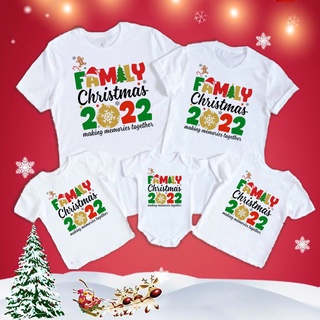 1pc Family Christmas 2022 Making Memories Together Family Shirt Dad Mom and Daughter Son Matching T-shirt Xmas P 471