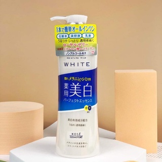 KOSE Moist Mild White Perfect Essence 230ml.
ขั้นตอนแรกของการบำรุงผิวหน้าให้ดูกระจ่างใส 
โลชั่นน้ำตบ