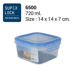 Superlock รุ่น 6500 กล่องถนอมอาหาร Smart Lock ทรงจตุรัส รุ่น Smart Series ขนาด 720 มล.