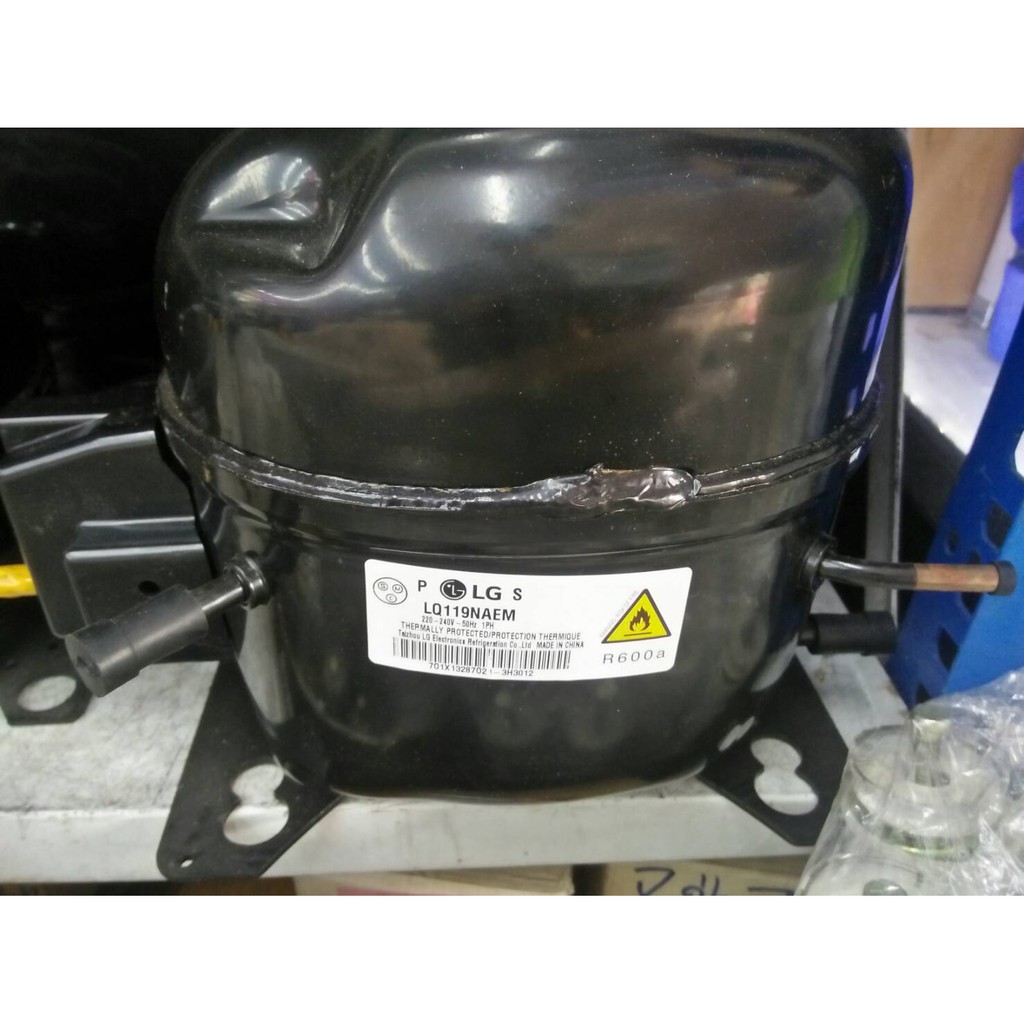 0000257 คอมเพรสเซอร์ ตู้เย็น LG LQ119NAEM คอม ใช้กับ ตู้เย็น 16-20.5 คิว  น้ำยา R600a อะไหล่สำหรับตู