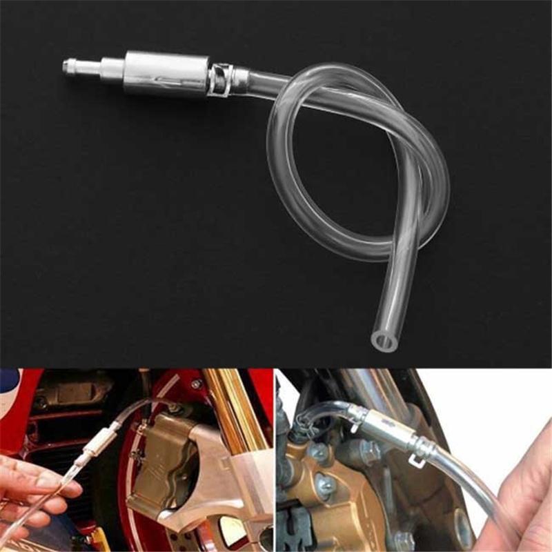 Motorcycle Car Clutch Brake Bleeder Hose One Way Valve Tube Bleeding Tool Kit