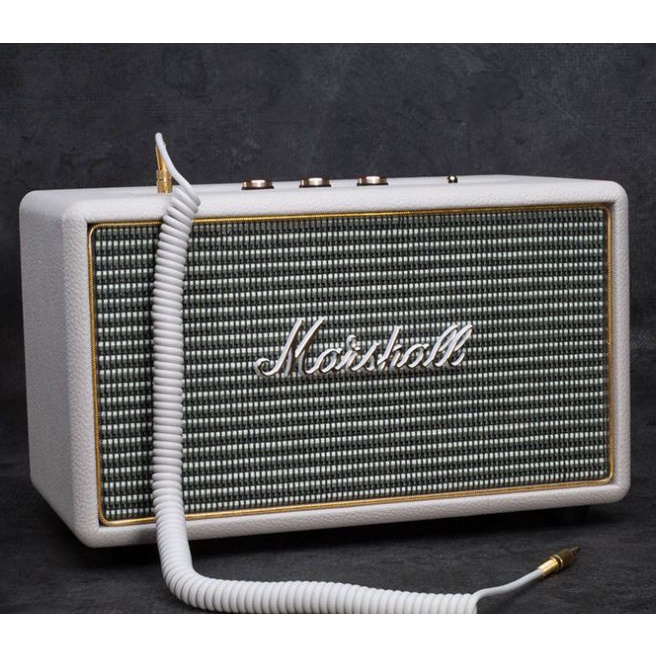 Marshall AUX Cable 3.5mm สาย AUX Marshall 3.5มม ข้อสปริงสีทอง มีสินค้าพร้อมส่งไวทุกวันจากไทย