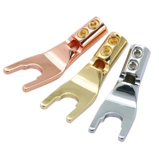 หัว Spade Connector Copper 6N Plated Copper / Gold / Rhodium audio grade / ร้าน All Cable