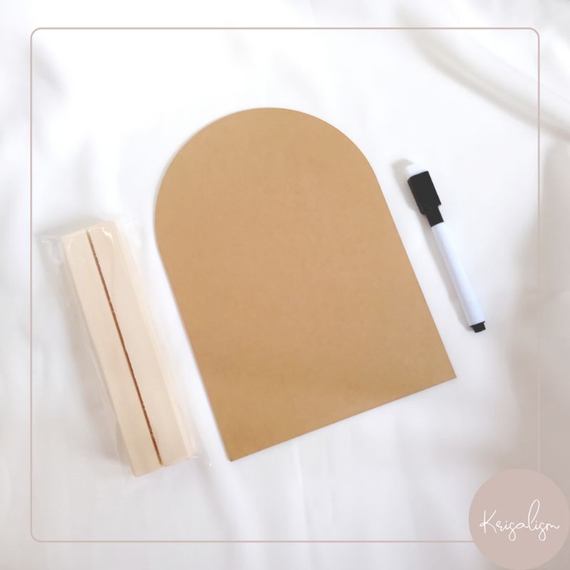 Hazzel Transparent Whiteboard Clear Planner Board สําหรับสุนทรียศาสตร์ To Do List