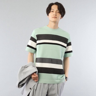 TAKEO KIKUCHI เสื้อยืด PANEL BORDER TSHIRT