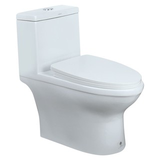 Sanitary ware 1-PIECE TOILET NASCO NC-8644S-WA 3/4.8L WHITE sanitary ware toilet สุขภัณฑ์นั่งราบ สุขภัณฑ์ 1 ชิ้น NC-8644