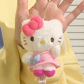 พวงกุญแจ จี้ตุ๊กตา Hello Kitty น่ารัก สําหรับตกแต่งกระเป๋าเป้สะพายหลัง กระเป๋านักเรียน