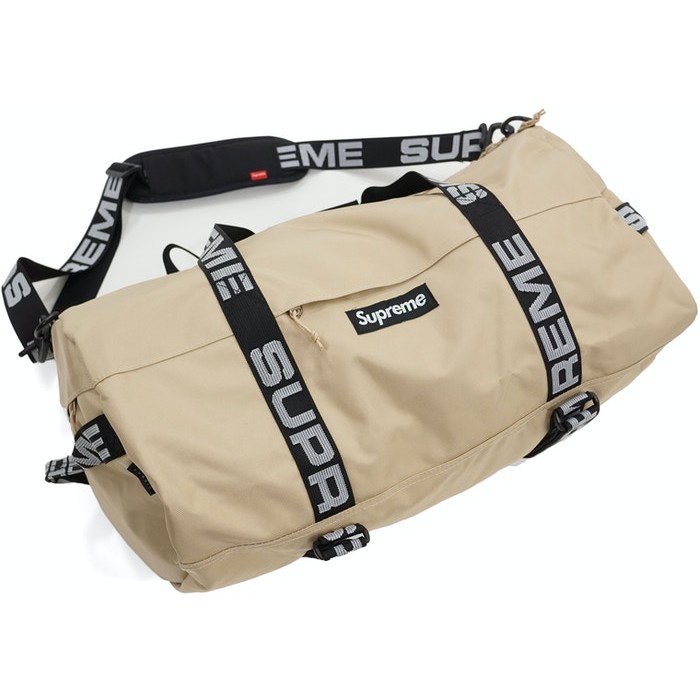 ラウンド Supreme ブラック 18ss Bag 18SS bag- Duffle 17AW Bag シュプリーム 美品 ダッフルバッグ  シュプリーム Supreme バッグ