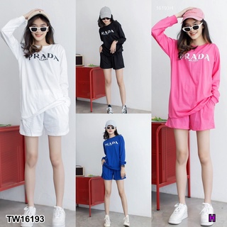 WST16193 New Arrival !!!! Longsleeve Set เซทเสื้อแขนยาว ใส่ซกแขน มากับกางเกงขาสั้น มีกระเป๋าล้วงข้าง