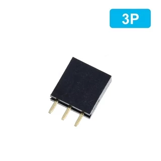 10pcs เดี่ยวแถว Pin หญิง Header ซ็อกเก็ต Pitch 2.54 มม.1*2P 3P 4P 6P 8P 12P 15P 20P 40P Pin Connector สําหรับ Arduino