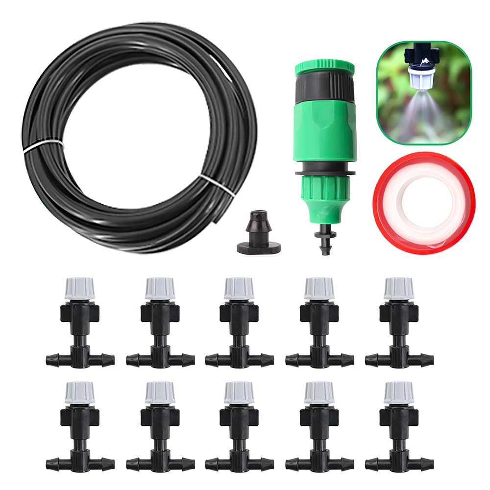 102030m Drip Watering Irrigation System Hose Nozzle Automatic Watering For Flowers Plant Lawn 