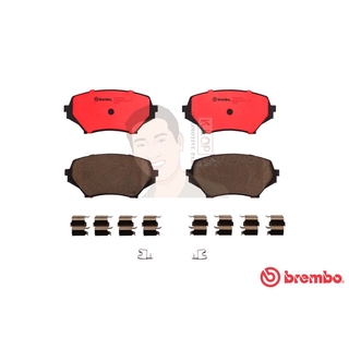 P49 043C ผ้าเบรก F (แท้ BREMBO รุ่น Ceramic) MAZDA MX-5 NC 2.0 (Roadster) ปี2006-2015