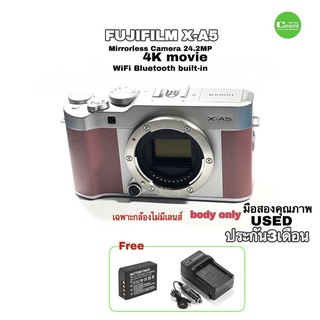 FUJIFILM X-A5 body 24MP 4K movie clean HDMI ไลฟ์สด ยูทูป ถ่ายสวย Wifi,จอทัช พับถ่ายเซลฟี่ used มือสองคุณภาพ ประกัน3เดือน