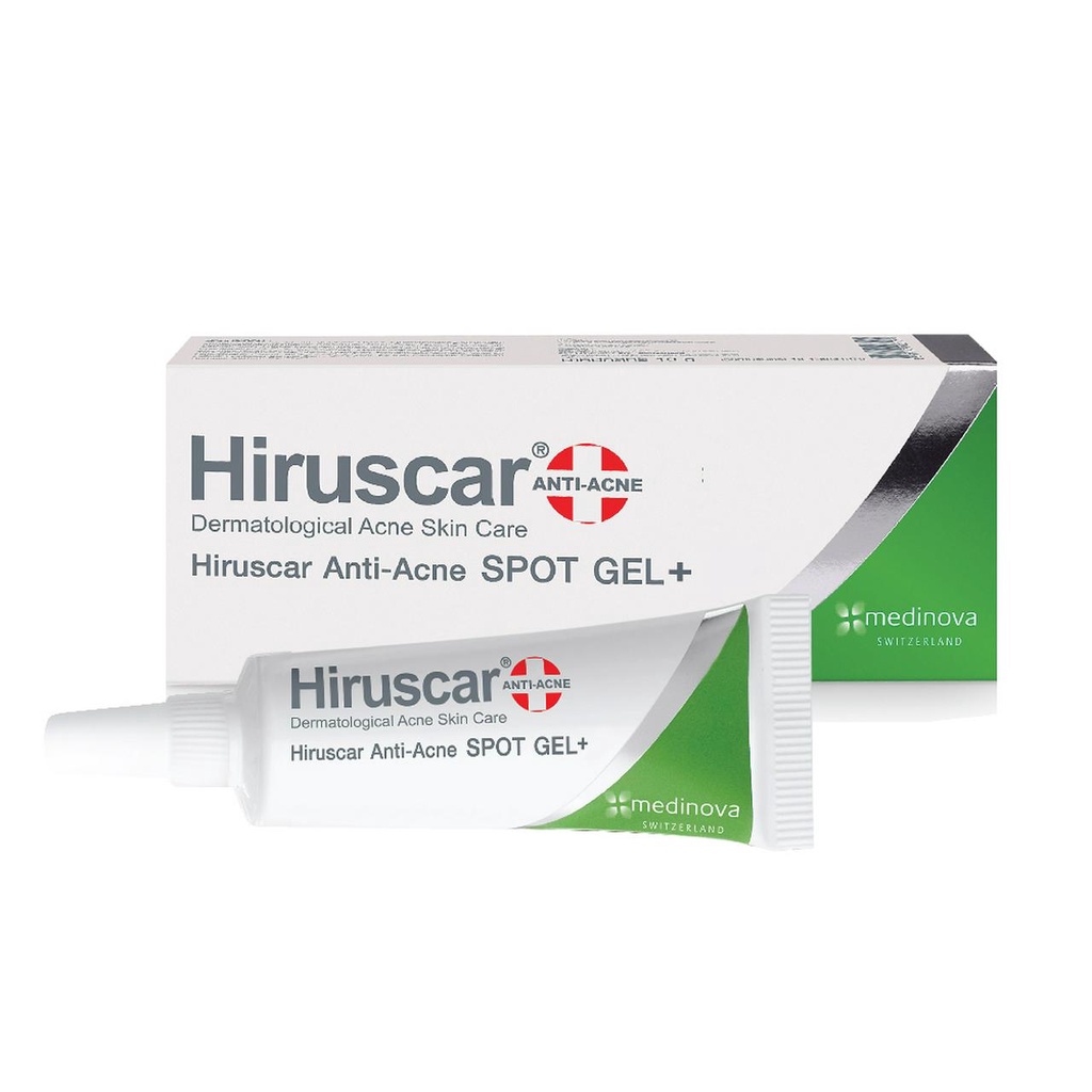Hiruscar Anti-Acne spot gel ฮีรูสการ์ เจลใส แต้มสิว เจลแต้มสิว ช่วยดูแล รอยดำ ขนาด 10 g (10450)