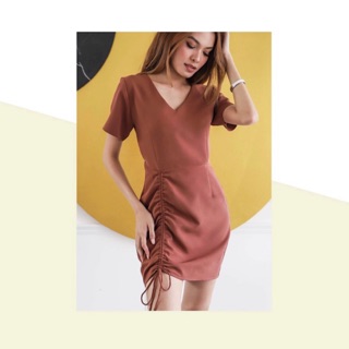 Love Knot dress Sugar brown color