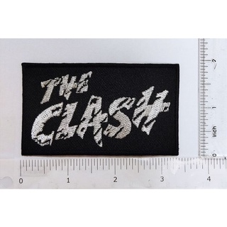 The CLASH Logo rock band logo โลโก้วงดนตรีร็อค ตัวรีดติดเสื้อ เย็บติดเสื้อ ตกแต่งเครื่องแต่งกาย