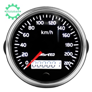 CNSPEED Universal GPS Speedometer 12V/24V Odometer 85mm 220Km/H for Car Motorcycle LCD Tachometer