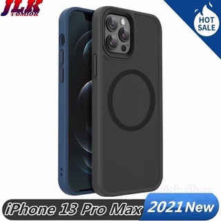 [JLK] Strong Magnetic Cover For iPhone 13 12 Pro Max Mini Case Wireless Charging Shockproof Full Protection PC TPU Matte Cases