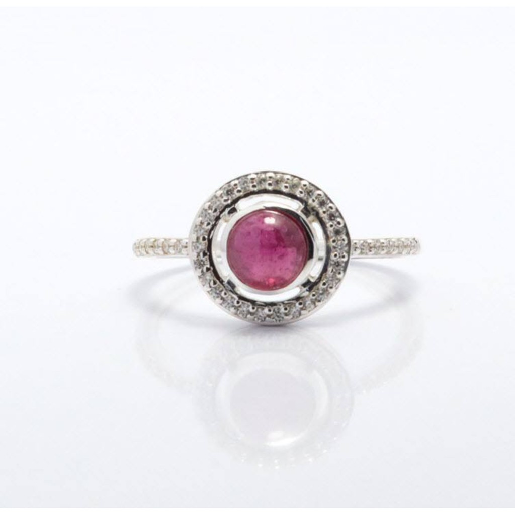 Minimal- Signet Ring แหวนทับทิม