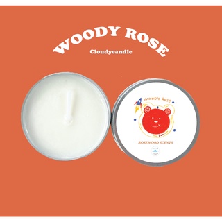 Cloudy Woody rose เทียนหอมกลิ่นโรสวู้ด