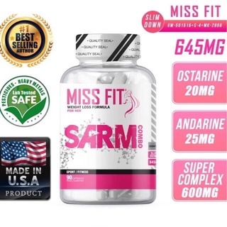 Sarm Combo MIss Fit 645 mg 90 Caps ให้คำปรึกษา ฟรี!! ทักมาสอบ่ถามได้เลยครับ