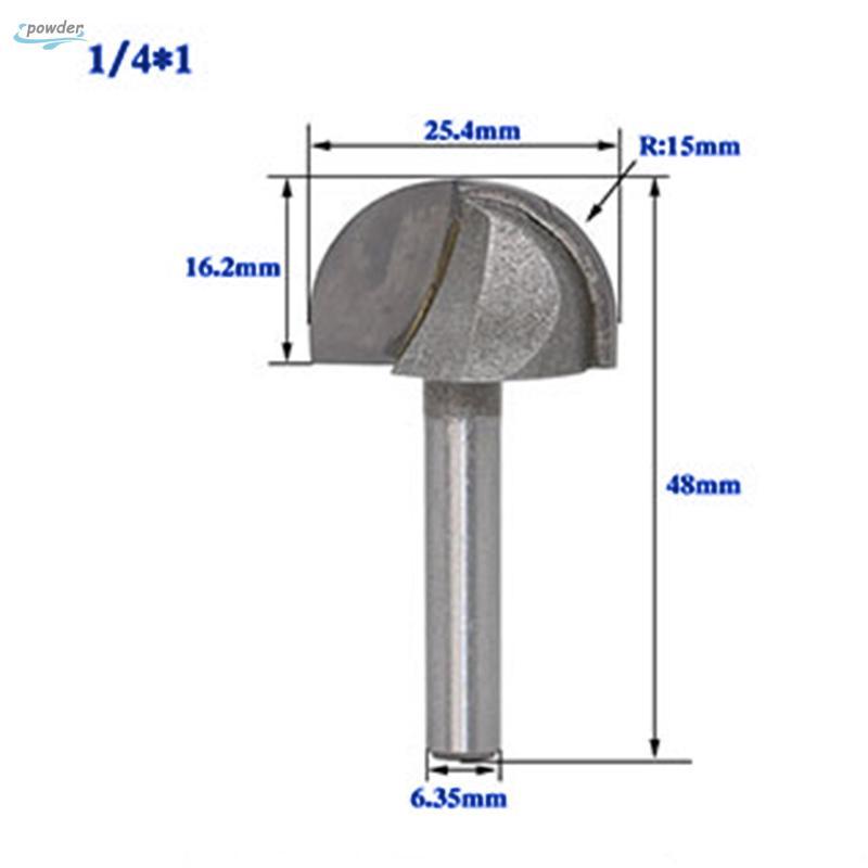 เครื่องมือช่างไม้เหล็ก 1/4 shank dia 1 cutter bit