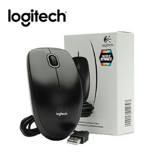 MOUSE (เม้าส์) LOGITECH USB B100 (BLACK)