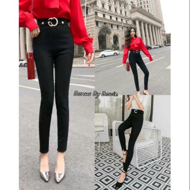 กางเกงสกินนี่แฟชั่นสุดชิคสาว working woman สาวสเปรี้ยว