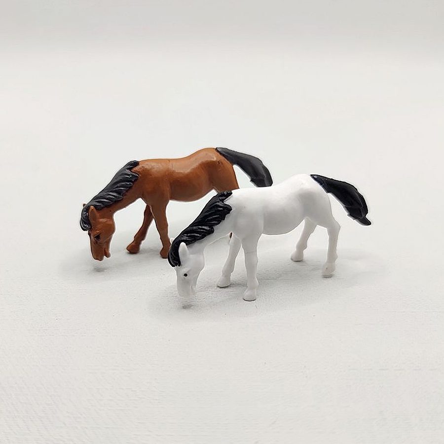 พร้อมส่งในไทย - ตุ๊กตาแต่งสวน โมเดลม้าสำหรับแต่งสวนจิ๋ว ขนาด 2.5cm (#S5)