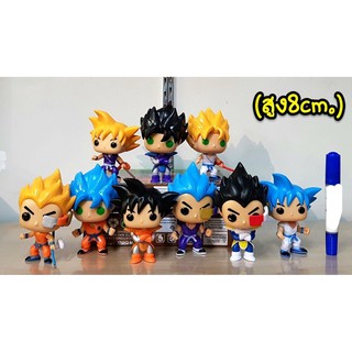 โมเดล ดราก้อนบอล POP 9 ตัว (ความสูง 8cm)