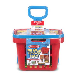 ตะกร้าช้อปปิ้ง พร้อมสินค้า Fill &amp; Roll Grocery Basket Play Set