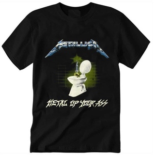 เสื้อยืดผ้าฝ้าย พิมพ์ลาย METAL UP YOUR ASS DNohfe03BMgmcp39