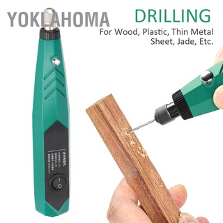 Yoklahoma เครื่องมือสว่านไฟฟ้าขนาดเล็ก 18000 Rpm แบบพกพาปลั๊ก Us 100`240V