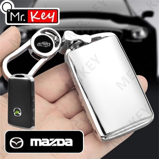 【Mr.Key】เคสกุญแจรีโมทรถยนต์ Tpu สําหรับ Mazda 2 3 6 Atenza Axela Demio CX4 CX5 CX-5 CX-9