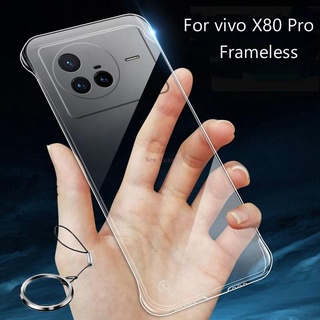 เคสโทรศัพท์ซิลิโคน TPU ใส แบบนิ่ม กันกระแทก สําหรับ Vivo X80Pro X80 X70 Pro+ X70Pro X70 X60Pro X60 X5Pro+ X50Pro X50