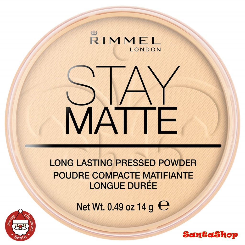 แป้ง Rimmel Stay Matte Longlasting Pressed Powder #002/003/004/005/006