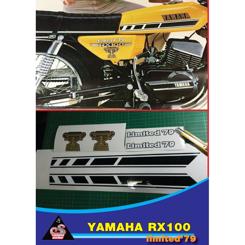 sticker for yamaha rx100 limited'79