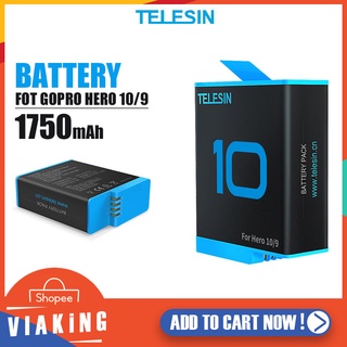 แบตเตอรี่ TELESIN รุ่น GP-BTR-901 BATTERY GOPRO HERO 10/9 แบตเตอรี่เสริมโกโปร 10/9  อุปกรณ์เสริมโกโปร แบตสำรอง