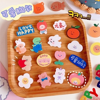 เข็มกลัดลายการ์ตูน เข็มกลัดติดเสื้อ กระเป๋า สิ่งของ ลายน่ารั…